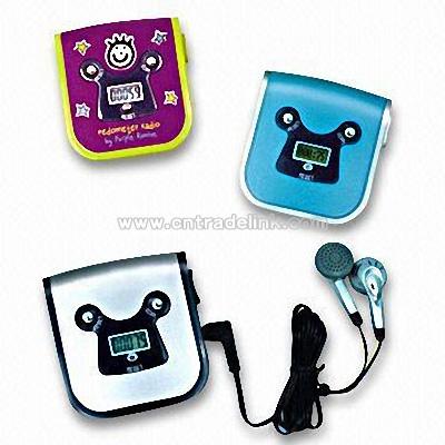 Step Pedometers with FM Auto Scan Radio and Earphone