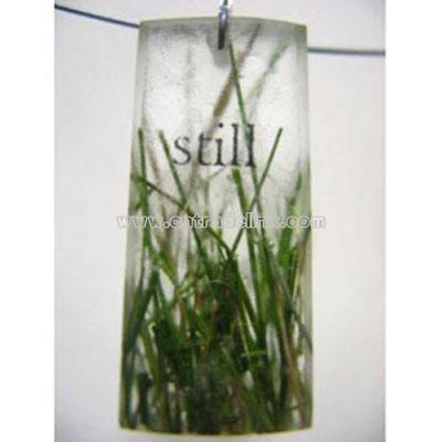 Still Grass Resin Pendant