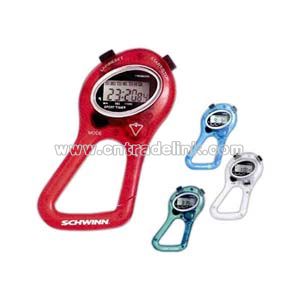 Stop watch with carabiner.