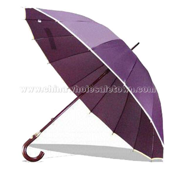 Straigth Umbrella with Wooden Shaft