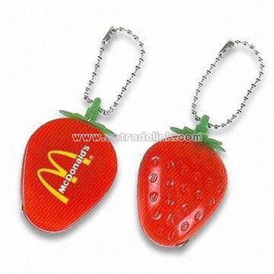 Strawberry Measuring Tape with Keyring