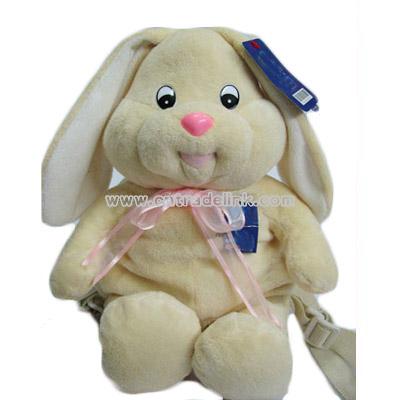 Stuffed backpack rabbit