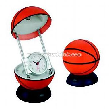 Table Lamp with Clock (Basketball Shape)