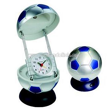 Table Lamp with Clock (Football Shape)