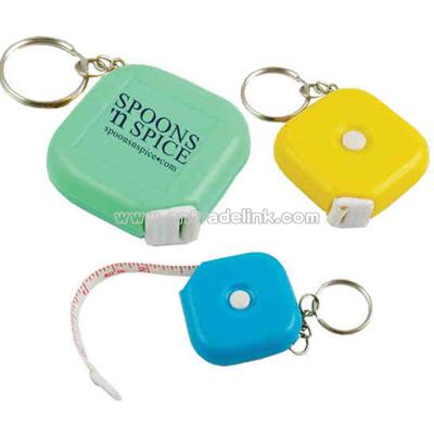 Tape measure with key chain