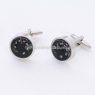 Thermometer Cuff Links with Personalized Case
