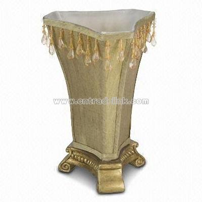 Tiffany Golden Fabric Table Lamp