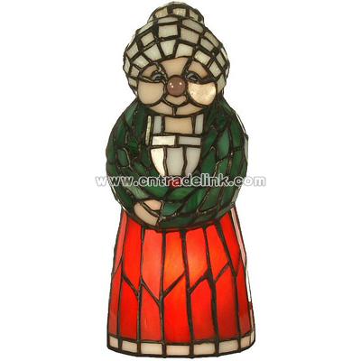 Tiffany Mrs Claus Accent Lamp