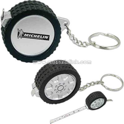 Tire shape key ring
