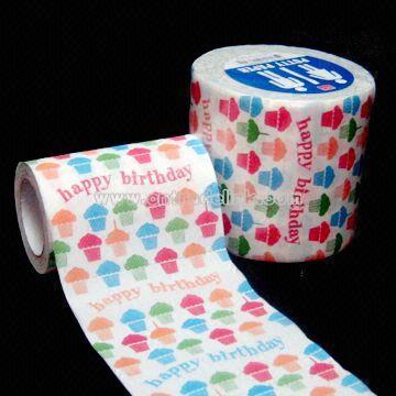 Toilet Tissue, Available in 1 to 6 Color Printing Based on Your Design