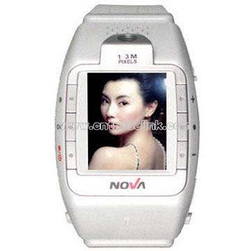Touch Screen Watch Mobile Phone (Support Bluetooth and Camera)