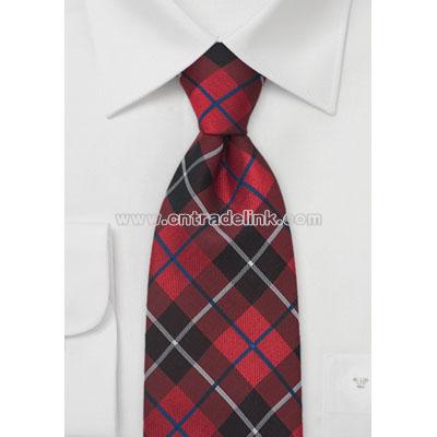 Traditional Tartan-Check Pattern Necktie