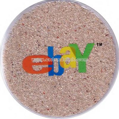 Translucent shell sand mouse pad filled with liquid gel beads