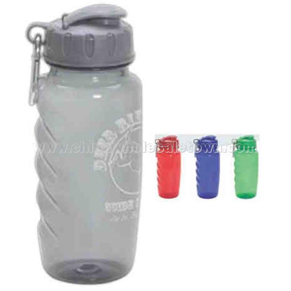 Twenty-six ounce BPA free Flipper bottle with matching color carabiner