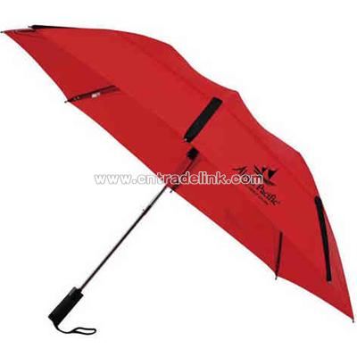 Two-fold windproof auto umbrella