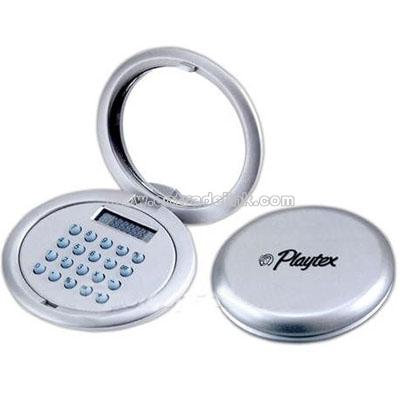 Two-in-one compact mirror & calculator