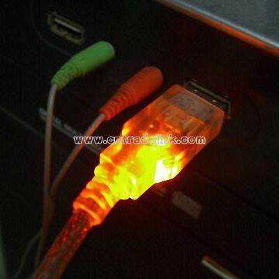 USB Cable with LED