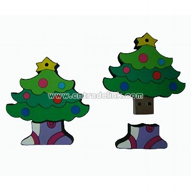 USB Flash Drive-Style Christmas Tree