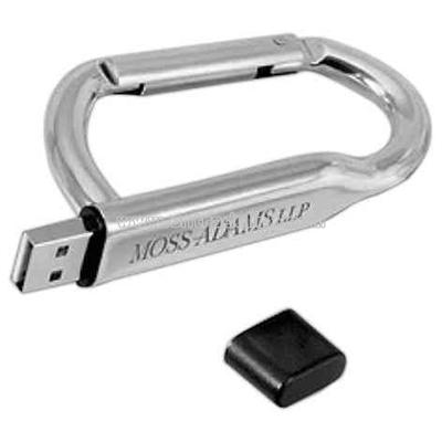 USB flash drive with carabiner