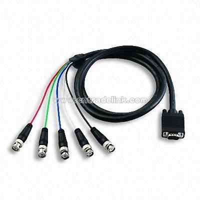 VGA to 5 x BNC Cable