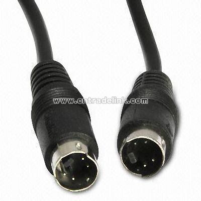 Video Cable with S-Video to S-Video Plug