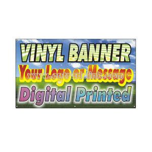 Vinyl banner.