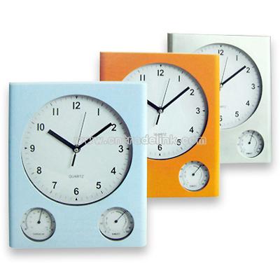 Wall Clock With Temperature And Humidity