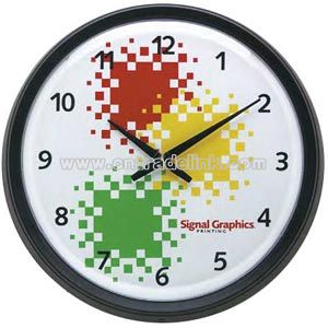 Wall analog clock with second hand