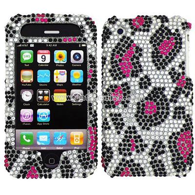 Water Mark Design Rhinestone Protector Case for iPhone 3G/3GS