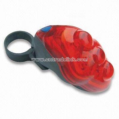 Waterproof Red LED Bicycle Tail Light with 5pcs LED Light
