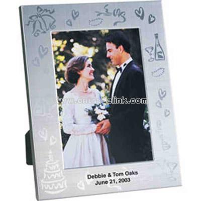 Wedding collection metal frame with wedding party decoration