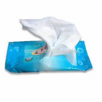Wet Wipe, Made of Non-woven, Available in Various Colors