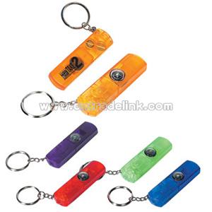 Whistle Light with Compass Key Chain