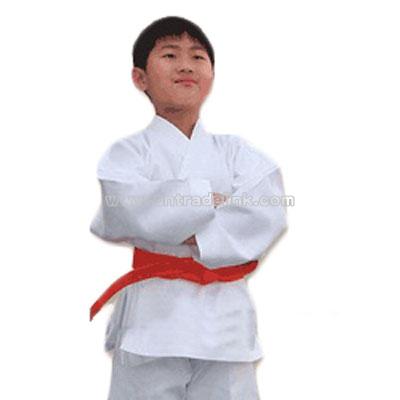 White Mediumweight Karate Uniform