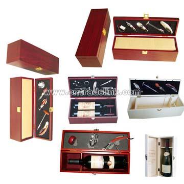 Wine Box with Bar Tools