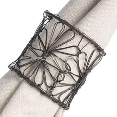 Wire Flower Napkin Ring