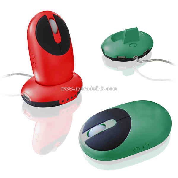 Wireless Mouse with Usb hub