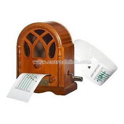 Wooden Hand-operated Radio Music Box