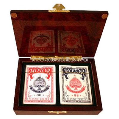 Wooden Playing Card Set