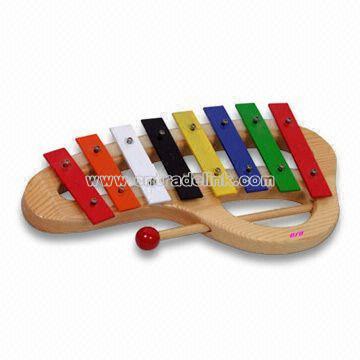 Wooden Xylophone Toy with 8-tone Metal Phone
