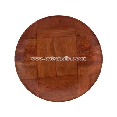 Wovenwood circular plate 6