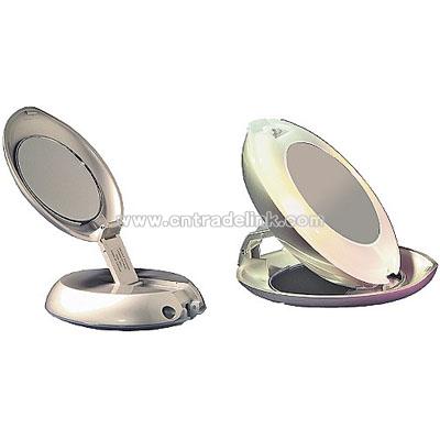 Zadro Lighted Folding Compact Mirror w/ Flashlight