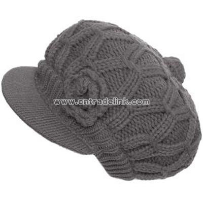cable-knit cap