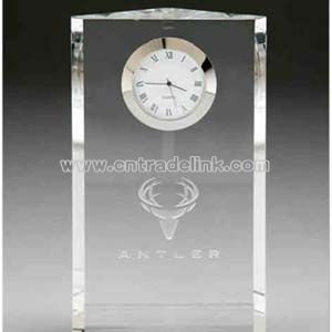 crystal prism shape clock