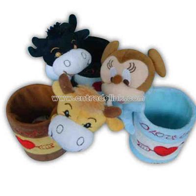 cup holder plush toy