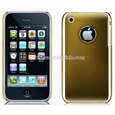 iPhone 3G 3GS Gold Tone Chrome Case with Mirror Screen Protector