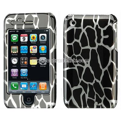 iPhone 3G Black Case with Rocks Design
