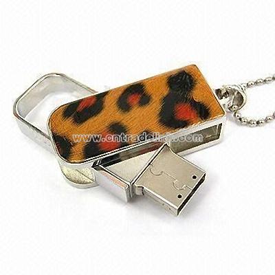 leopard Swivel USB Flash Drives
