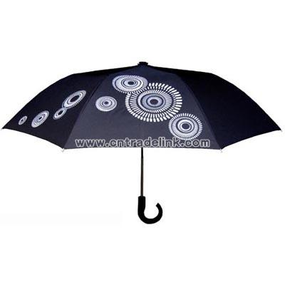 pinwheel (c) black Compact Umbrellas
