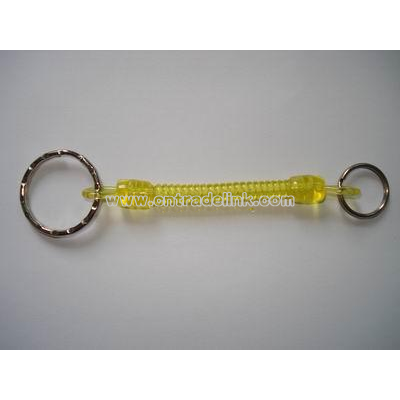 plastic spring keychain